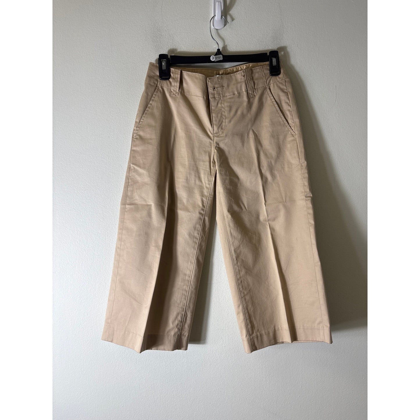 Banana Republic Light Khaki Knee Shorts Sz 0