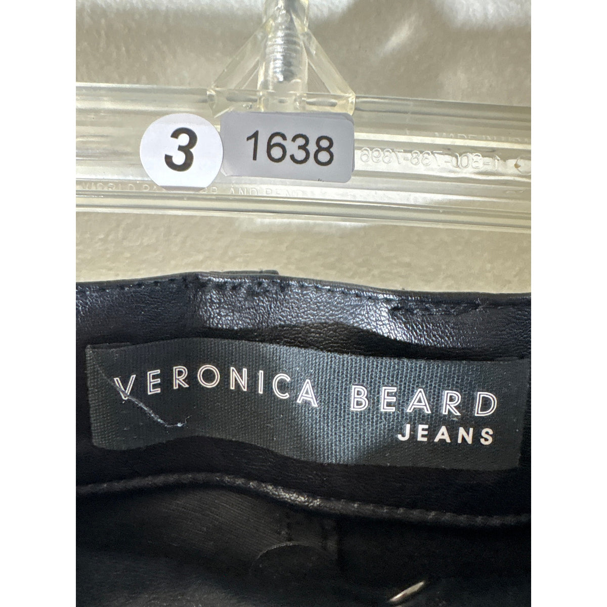Veronica Beard Black Faux Leather Jeans Style Pants Sz 8