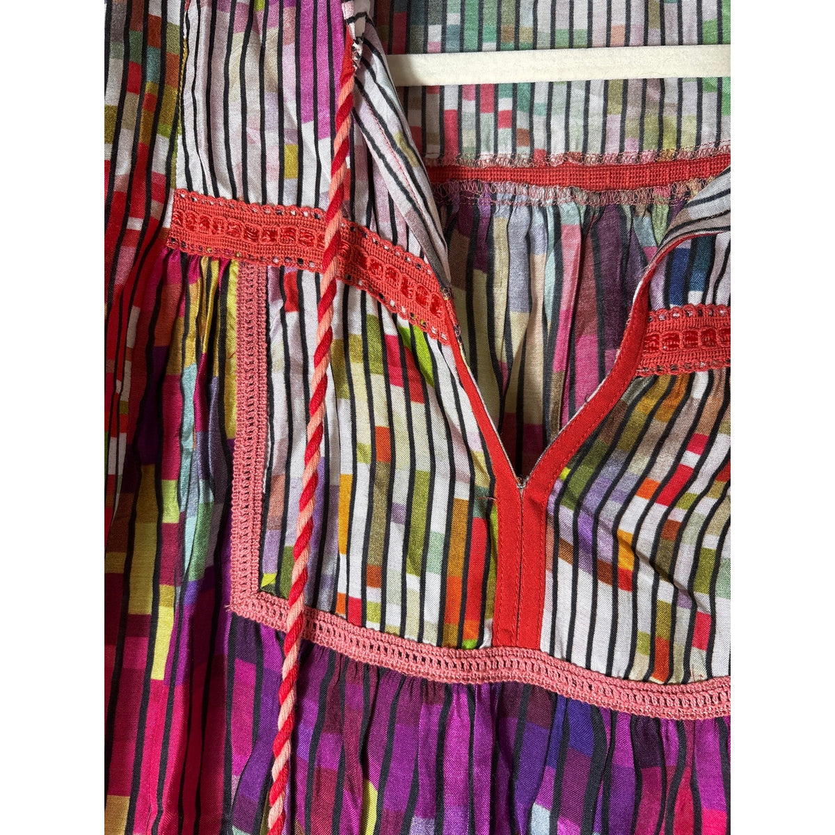 Conditions Apply Multicolor Long Sleeve Boho Tunic Sz S