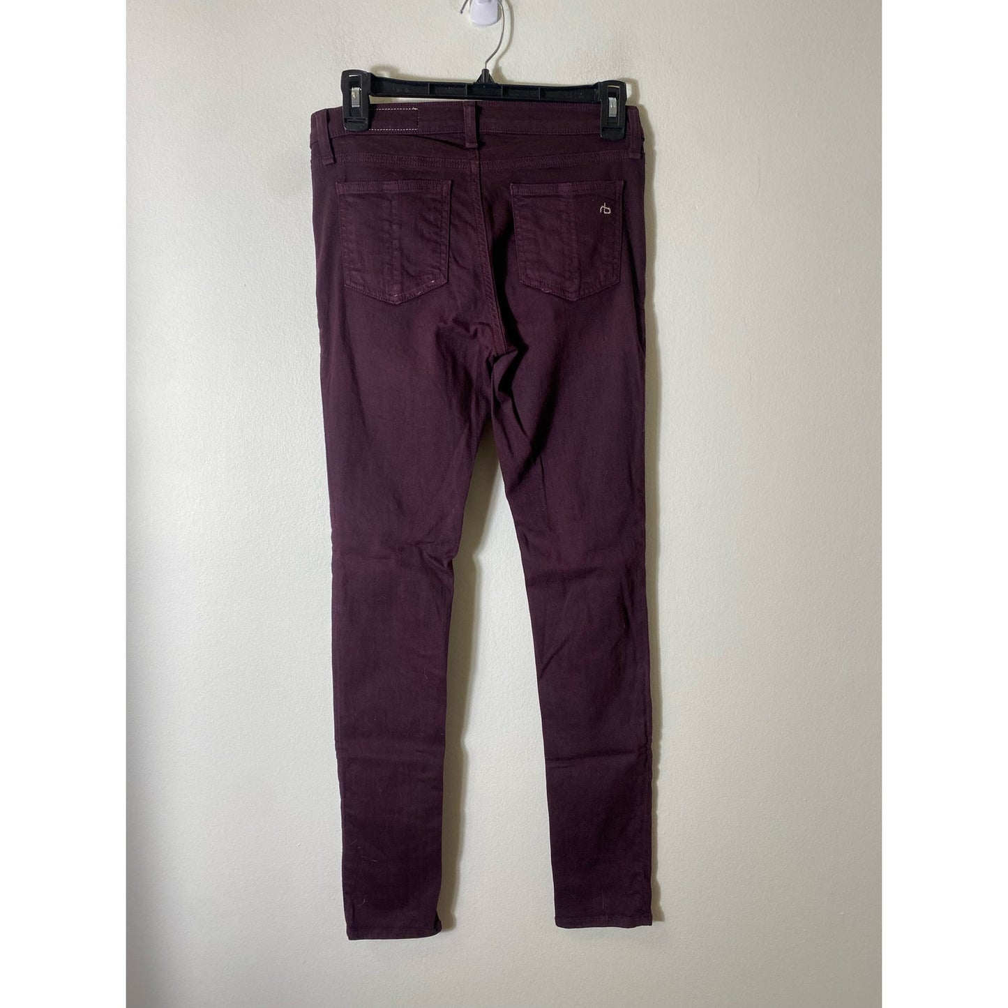 Rag & Bone Maroon Skinny Jean Sz 25