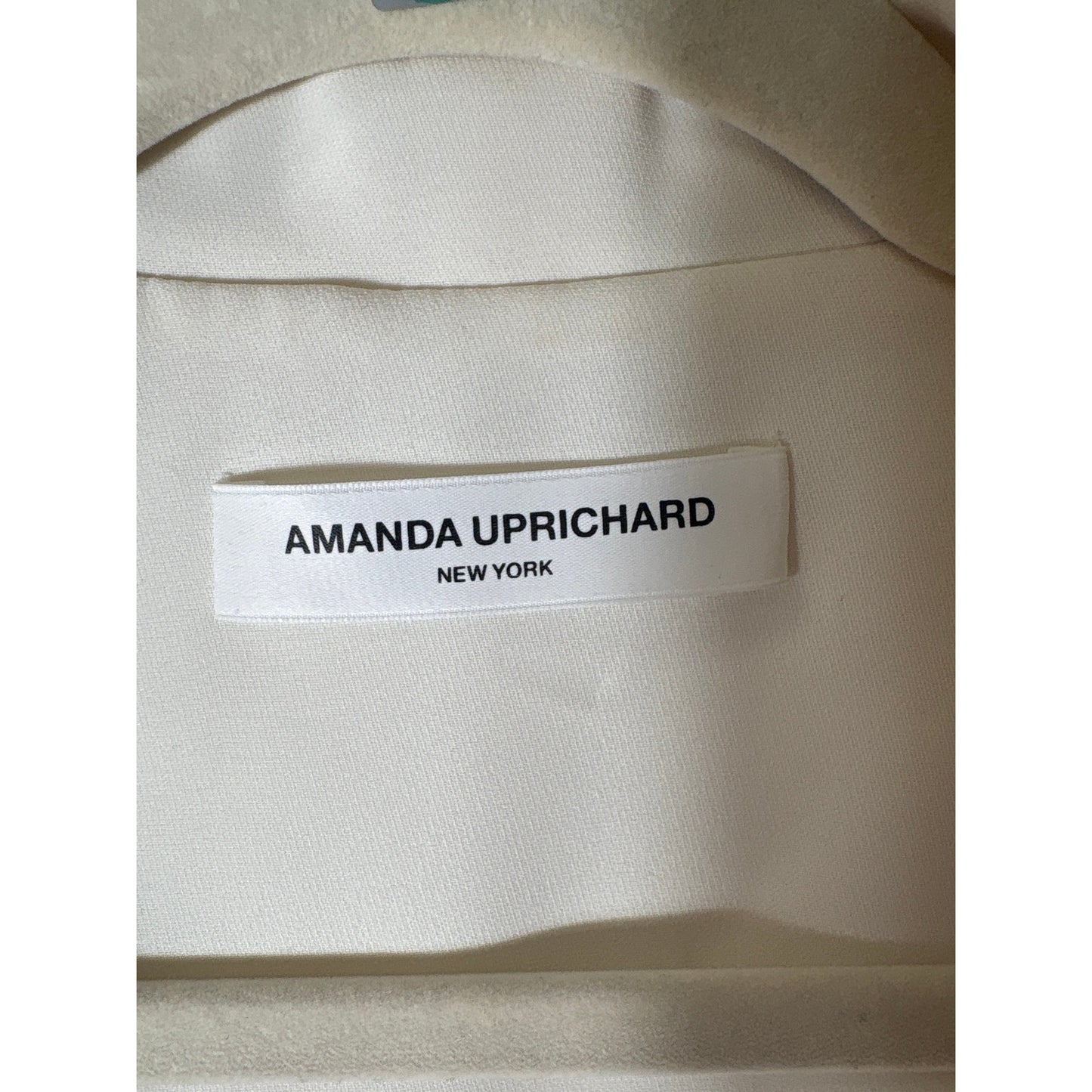 Amanda Uprichard Off White Long Sleeve One Button Jacket Sz M