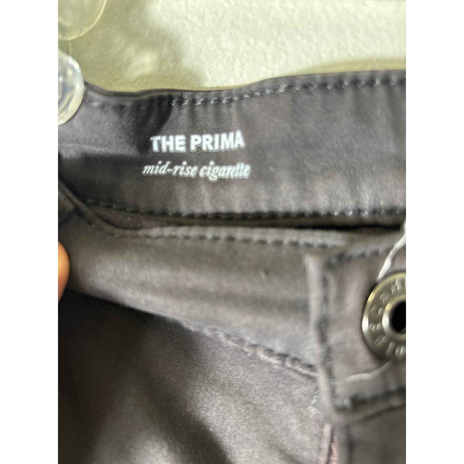 AG Dark Gray The Prima Mid Rise Cigarette Pants Sz 28R