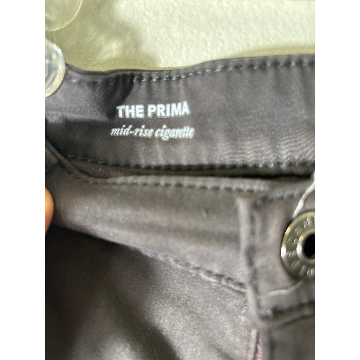 AG Dark Gray The Prima Mid Rise Cigarette Pants Sz 28R