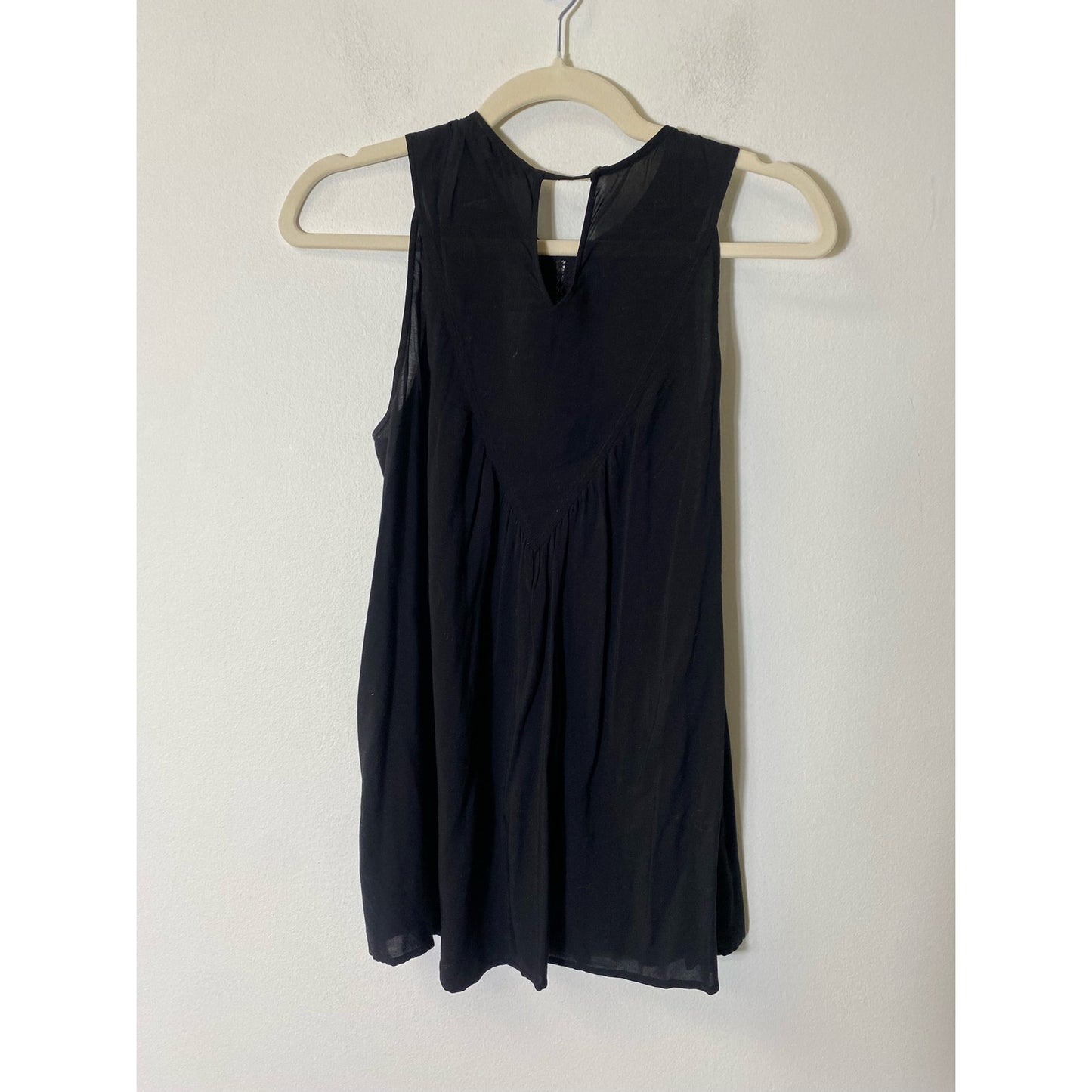 Theory Black Sleeveless Shirt Sz S