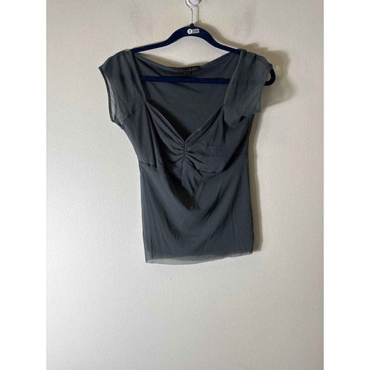 Weston Wear Gray Mesh Sweetheart Shirt Sz L