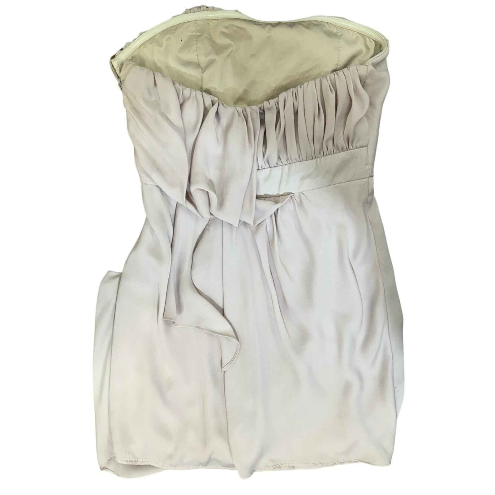 C. Luce Purple Strapless Mini Dress Sz S