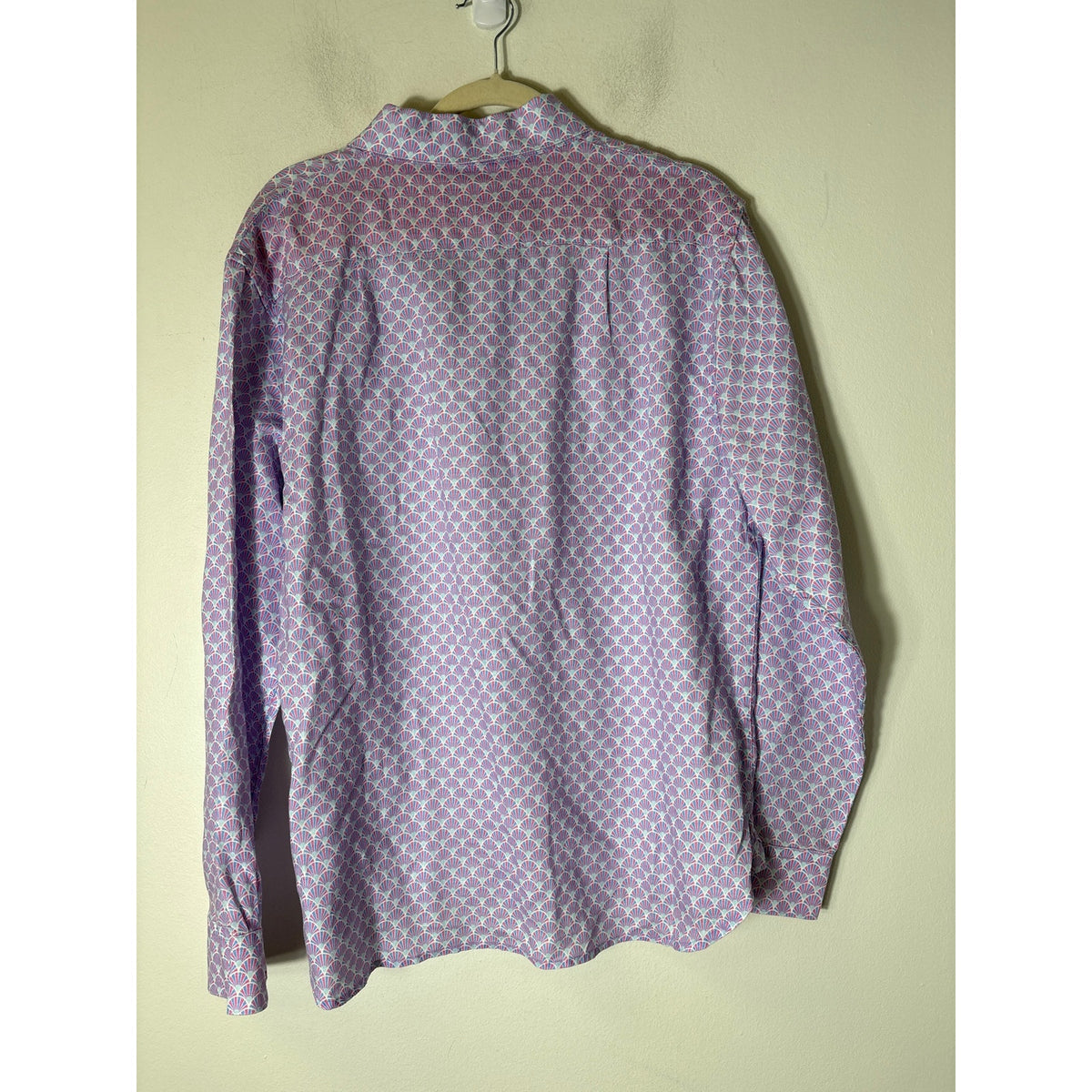 Michael's Pink and Blue Long Sleeve Button Up Shirt Sz XL