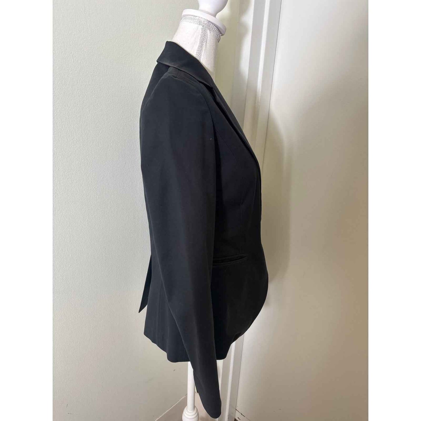 Lafayette 148 Black Long Sleeve Fitted Blazer Sz S
