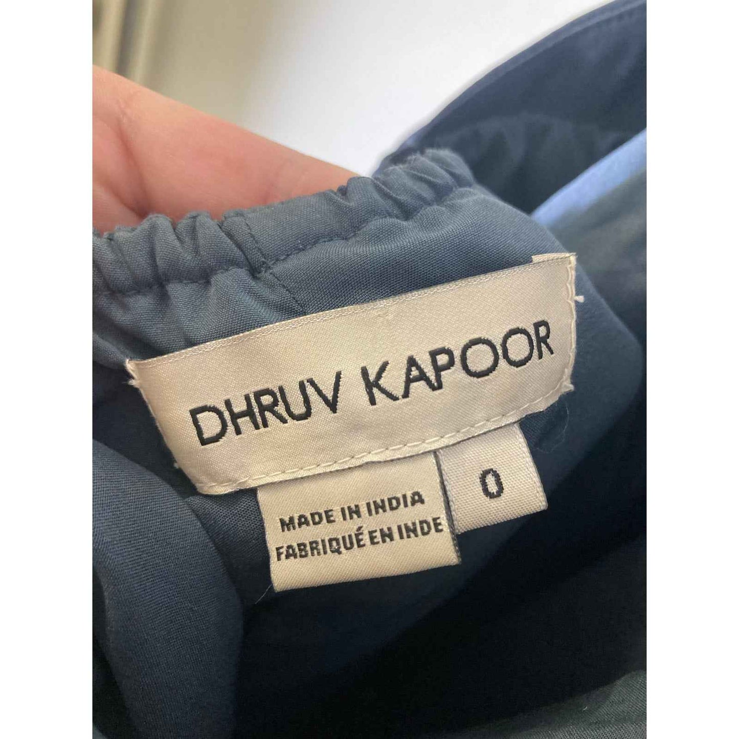 Dhruv Kapoor Navy With Flower Beads Special Occassion Dress Sz 0