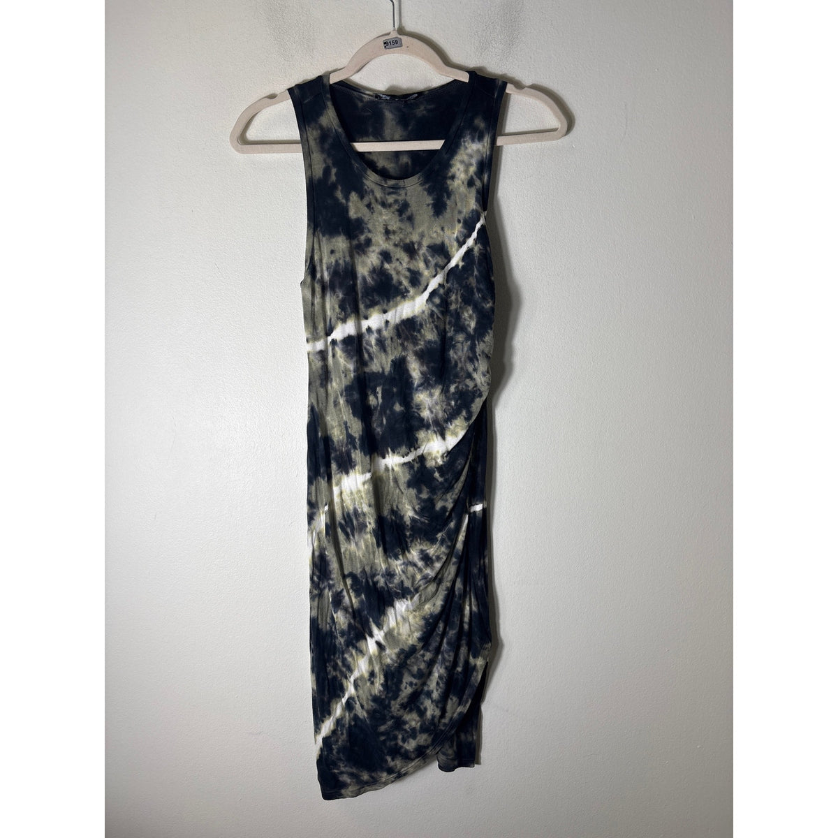 Fifteen Twenty Black Tie Dye Sleevless Cotton Dress Sz S