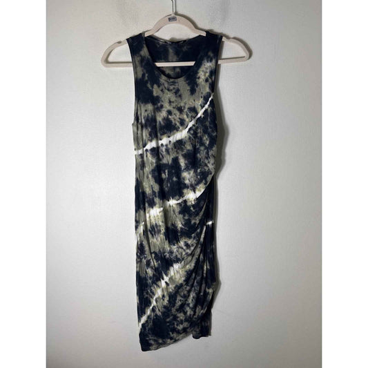 Fifteen Twenty Black Tie Dye Sleevless Cotton Dress Sz S