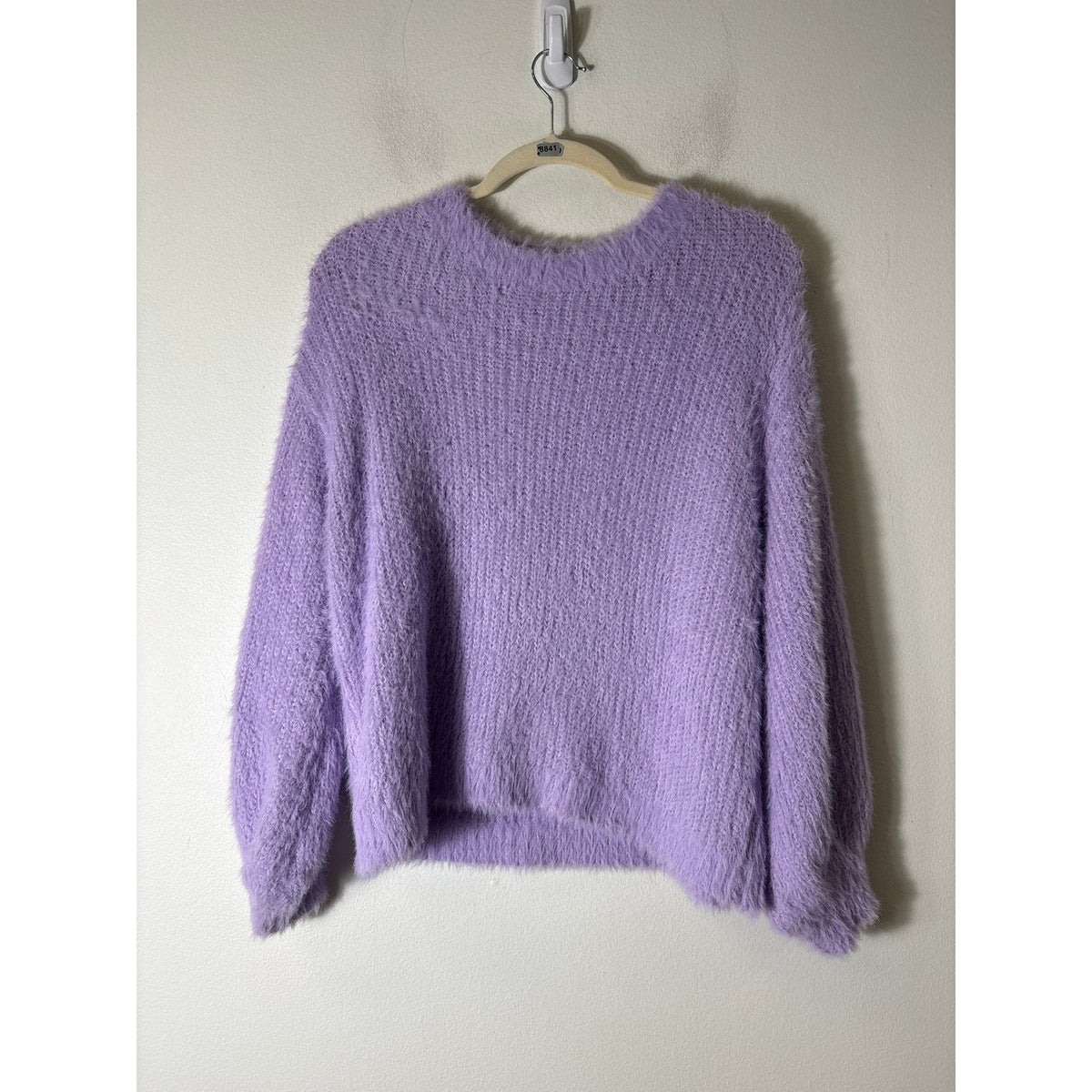 Mustard Seed Lavender Long Sleeve Fuzzy Sweater Sz S