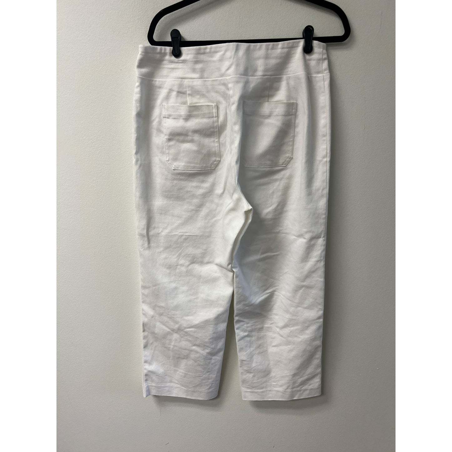 Wonderly White Pull On Wide Leg Jeans Sz 14P