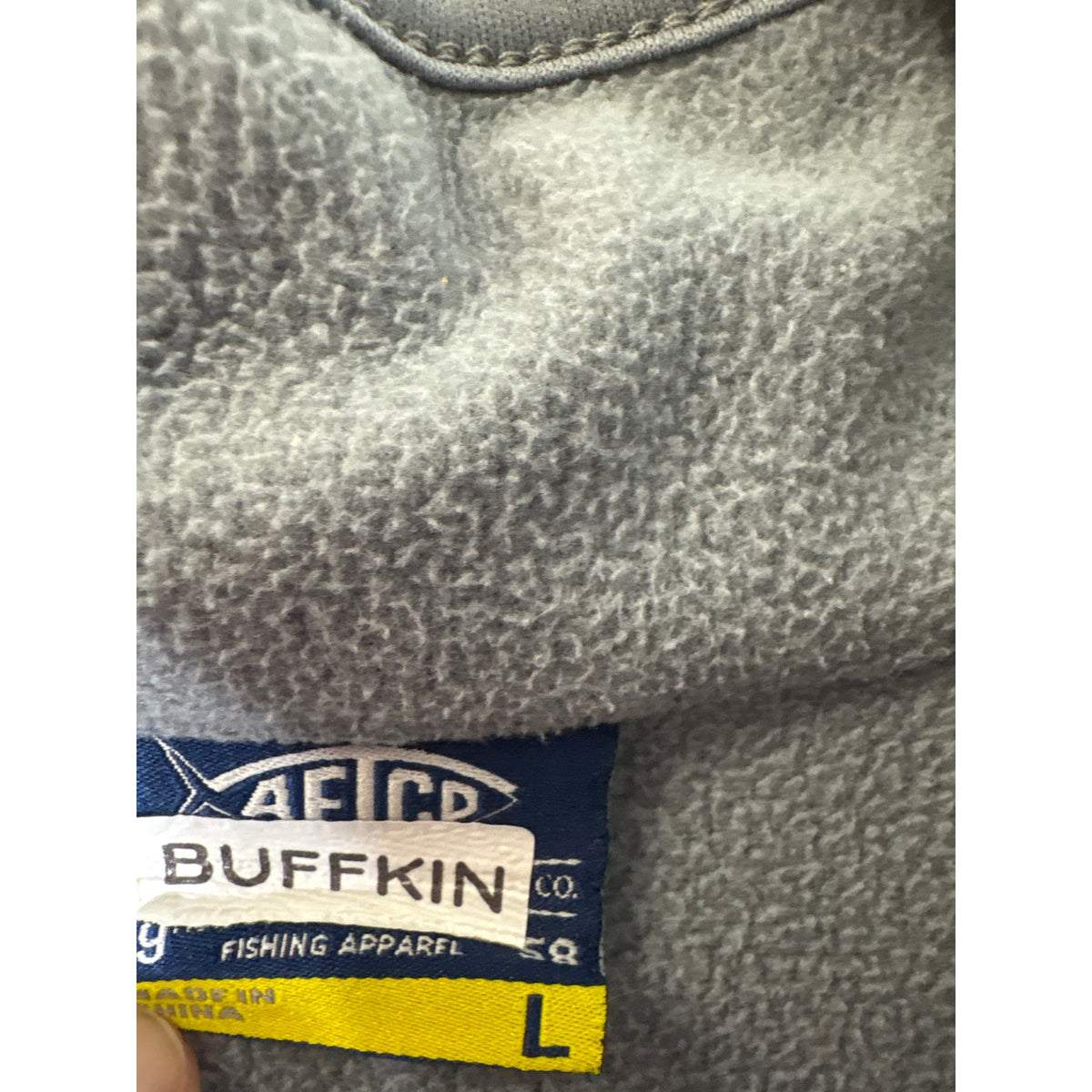 Aftco Gray 3/4 Zip Pullover Fleece Sz L