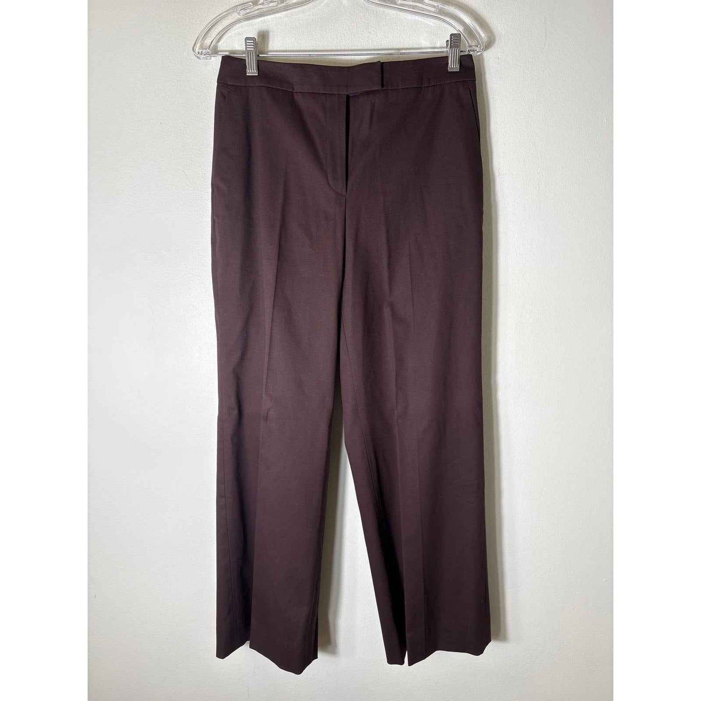 Talbots Brown Stretch Straight Leg Pants Sz 6