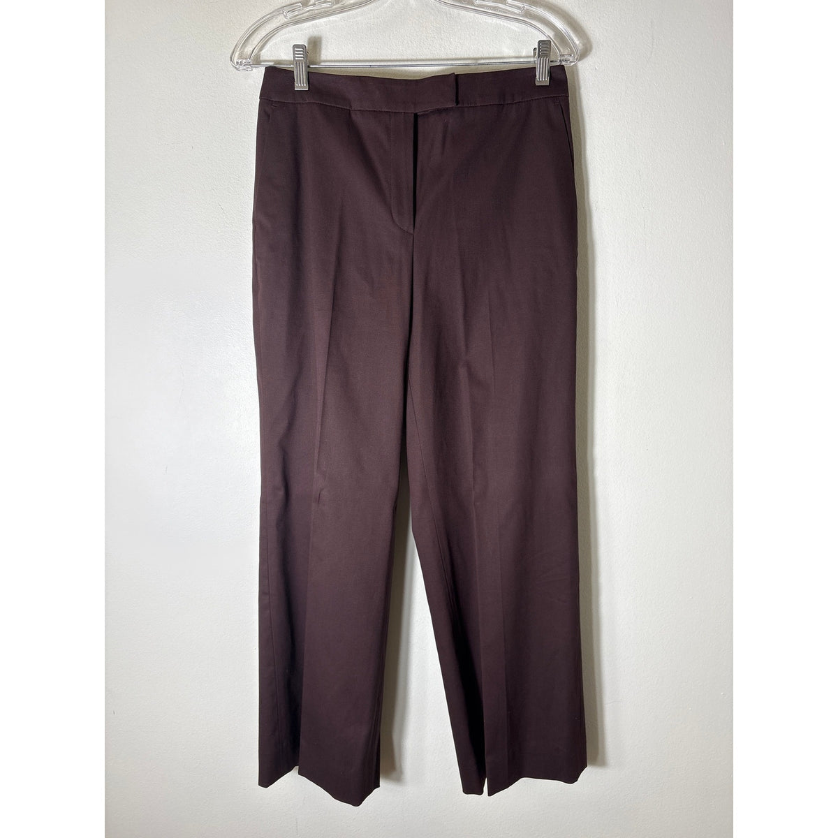 Talbots Brown Stretch Straight Leg Pants Sz 6