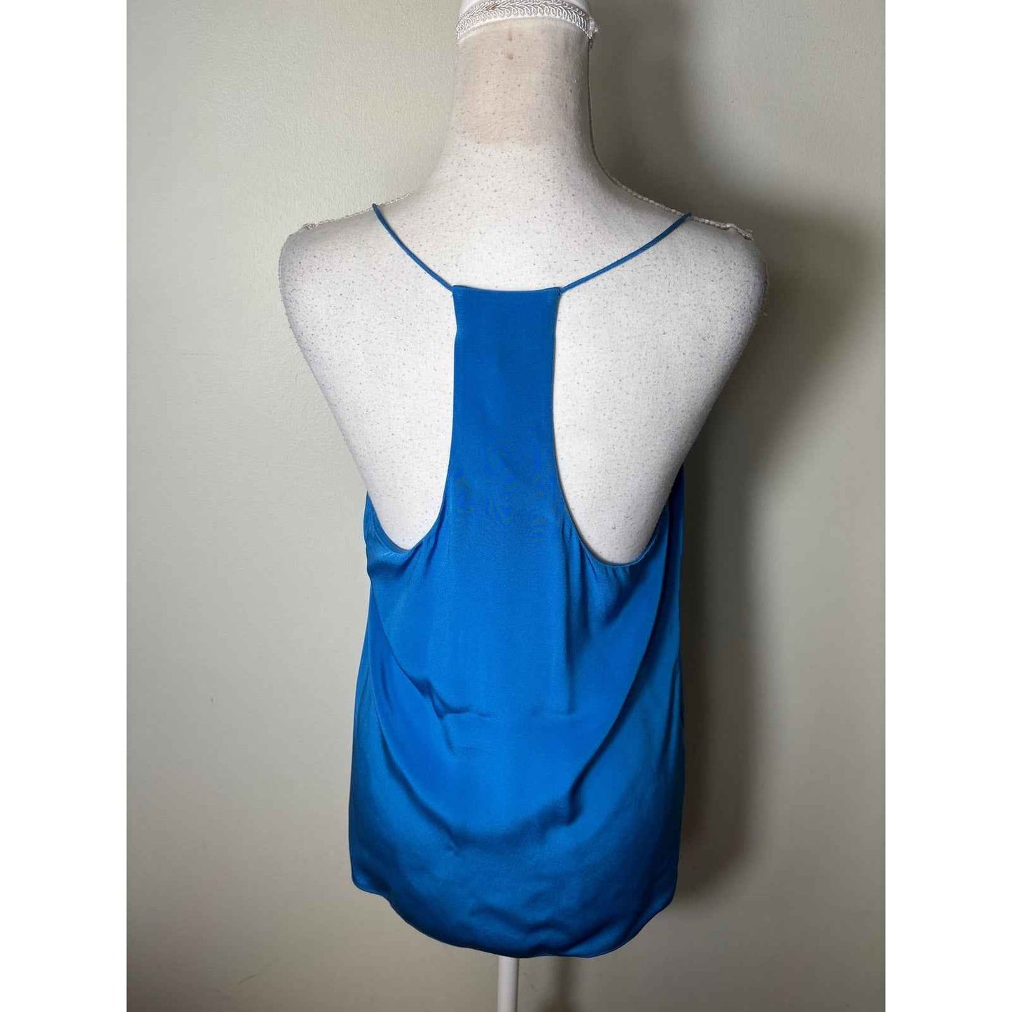 Tibi Blue Strappy Camisole Sz 6