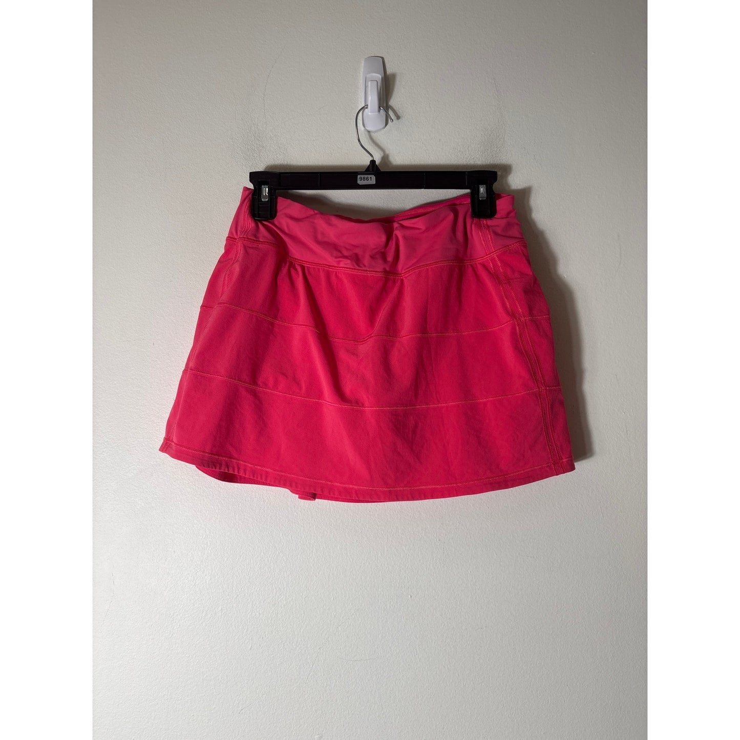 Lululmeon Bright Coral Tiered Tennis Skirt Sz 6