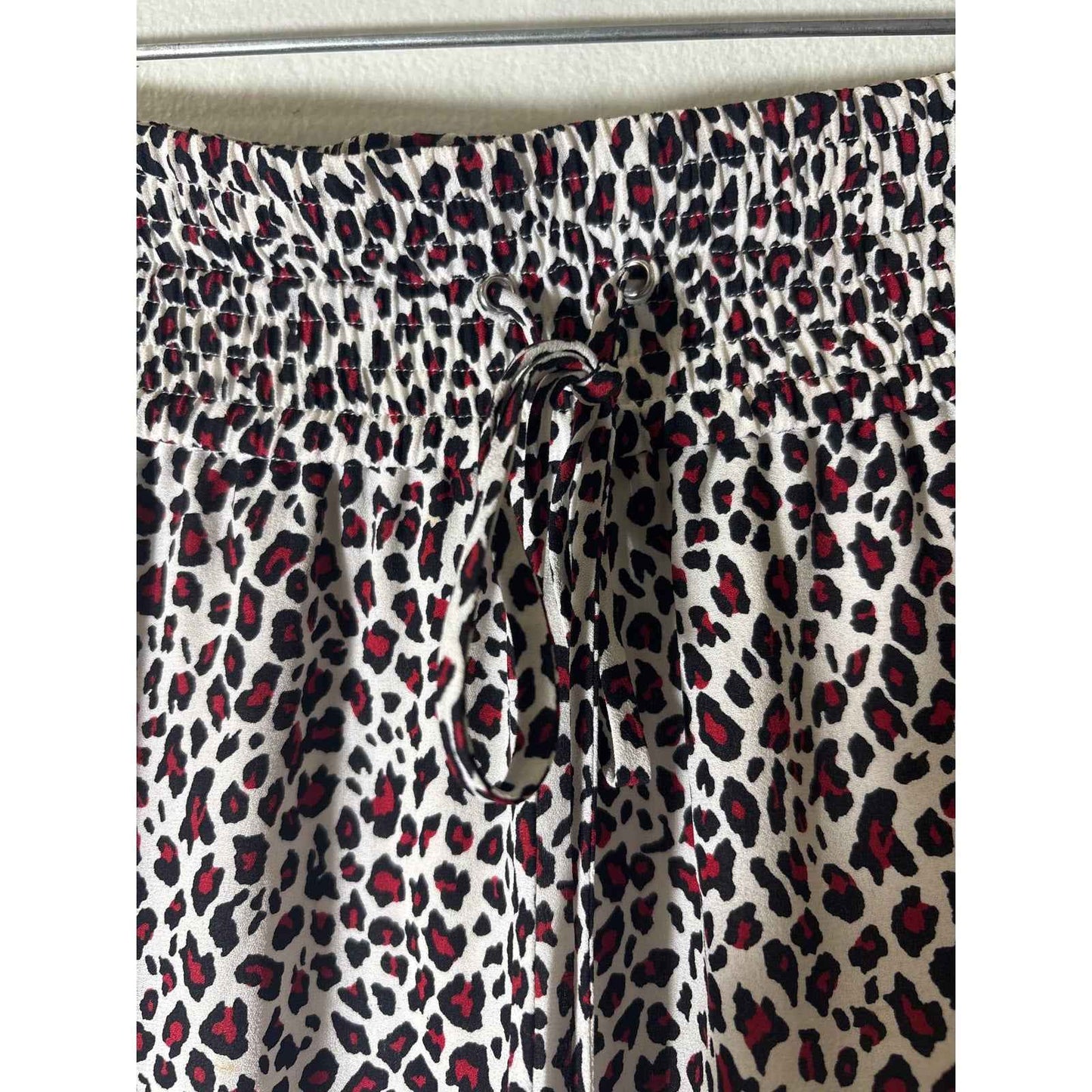 A.L.C. Red White Black Print Pull On Maxi Skirt Sz 4