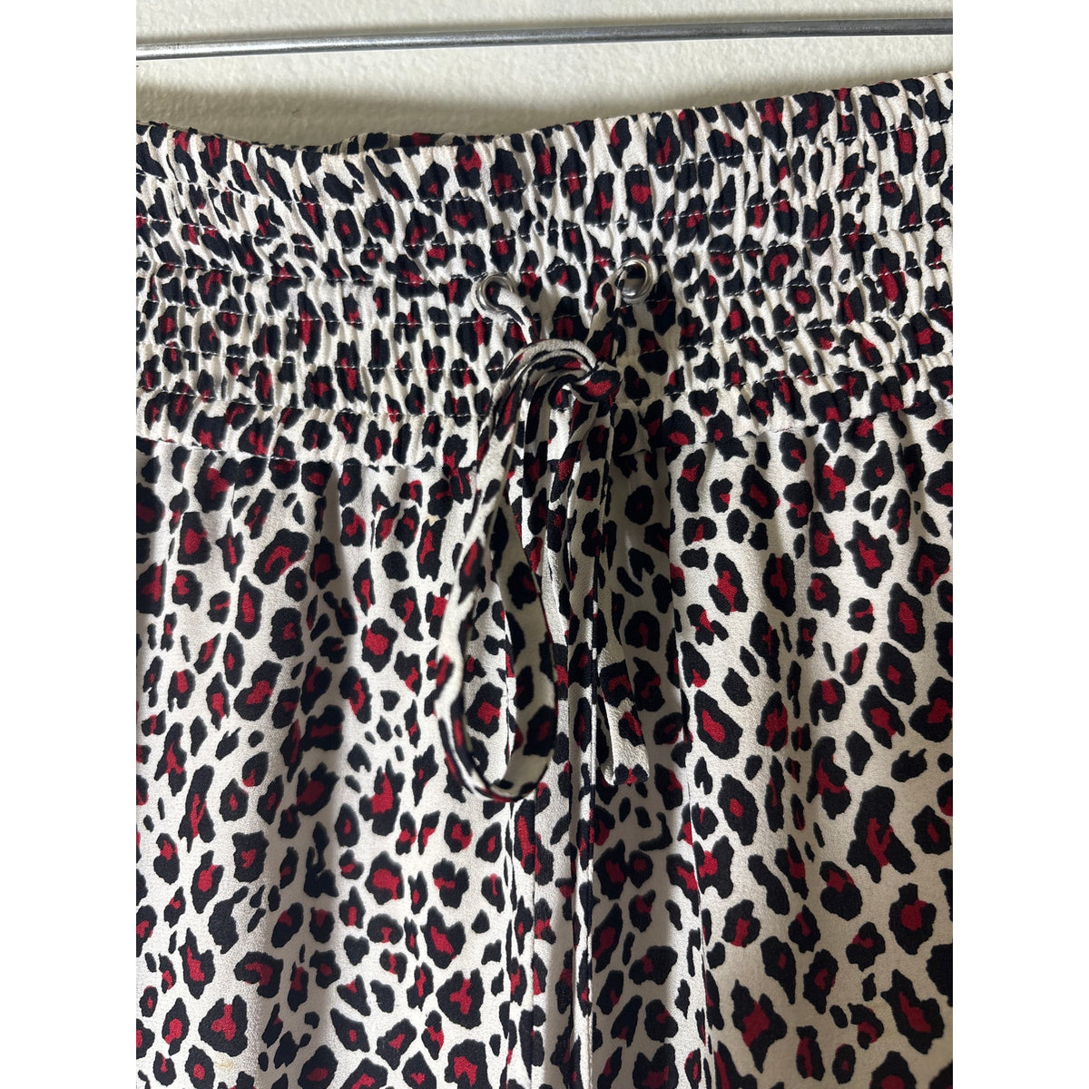 A.L.C. Red White Black Print Pull On Maxi Skirt Sz 4