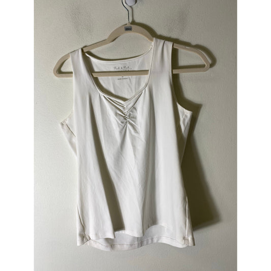 Peck & Peck White Cami sz M