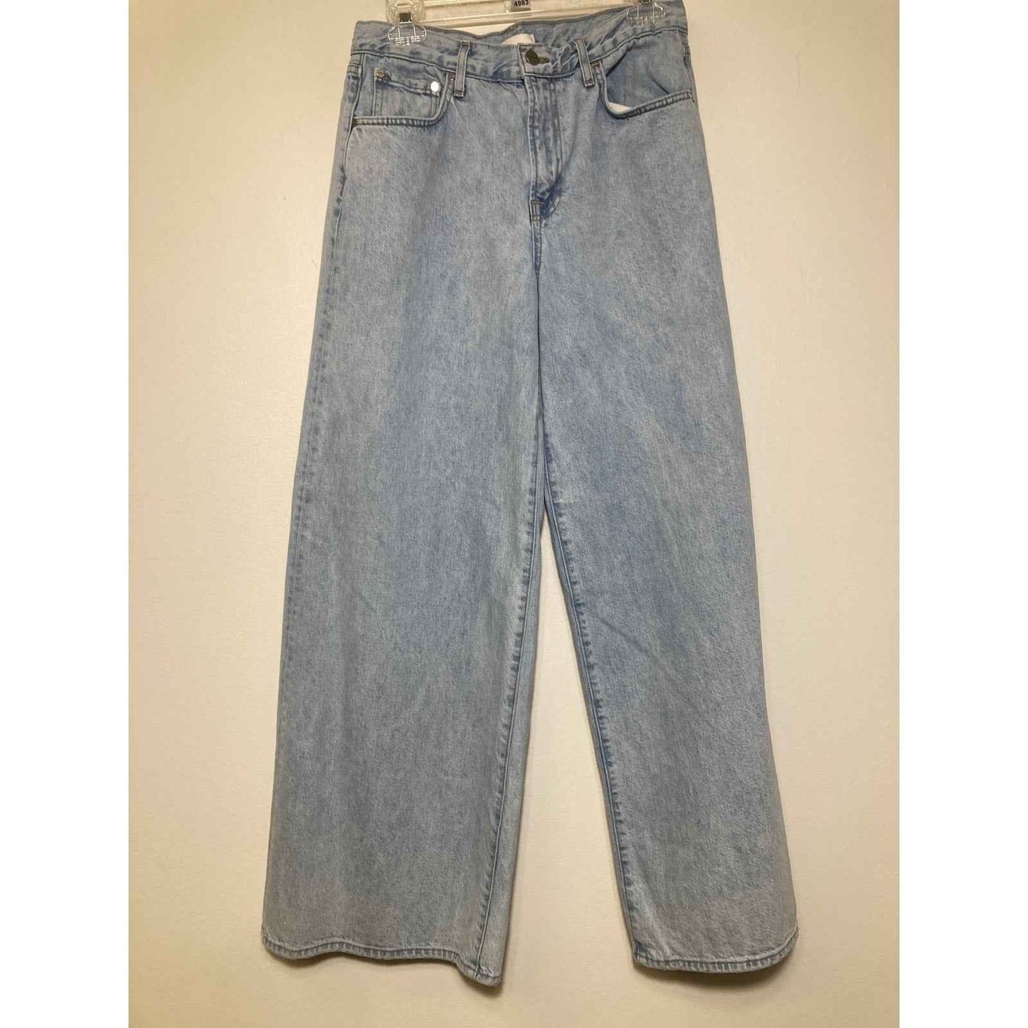TWP Light Wash Denim Tiny Dancer Extra Wide Leg Blue Jeans Sz 27