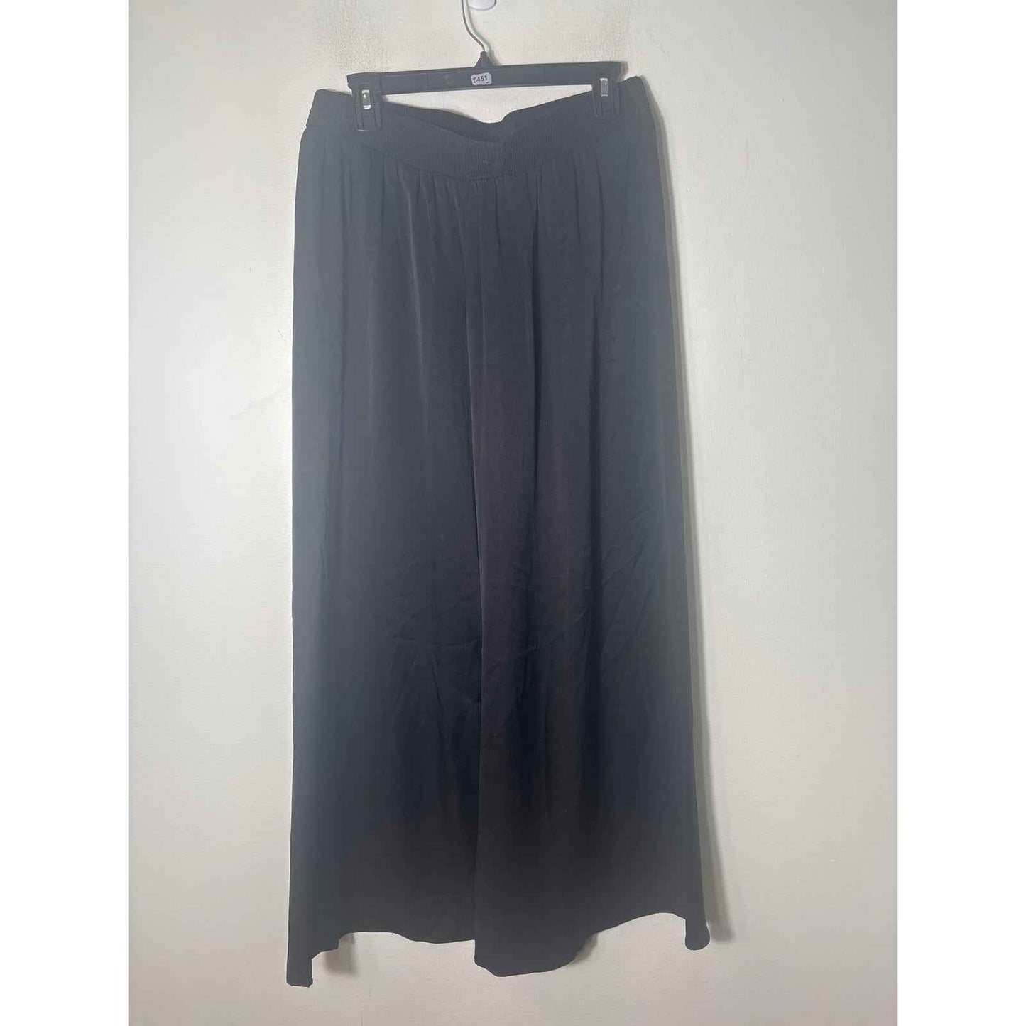 Sadie & Sage Black 100% Silk Black Flowy Slacks Sz s