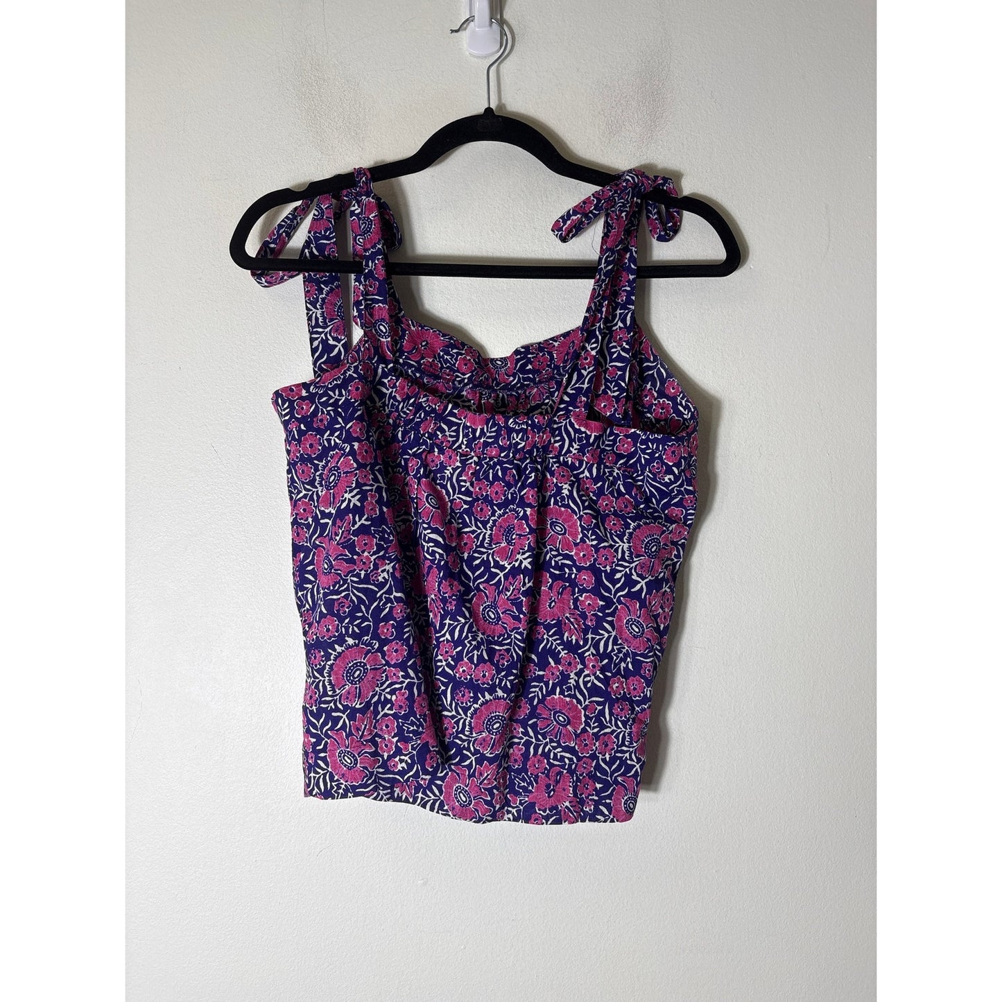 GAP Pink and Purple Tie Shouler Top Sz S
