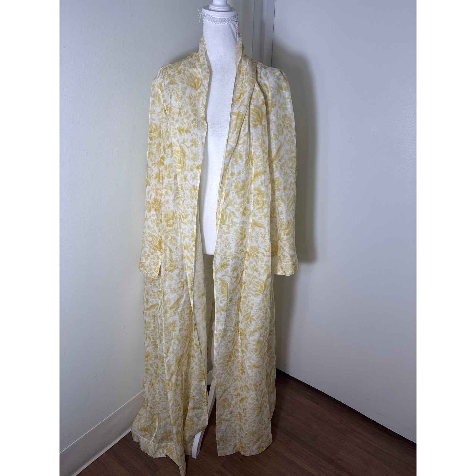 Golden Goose Yellow and White Floral Print Wrap Sz M