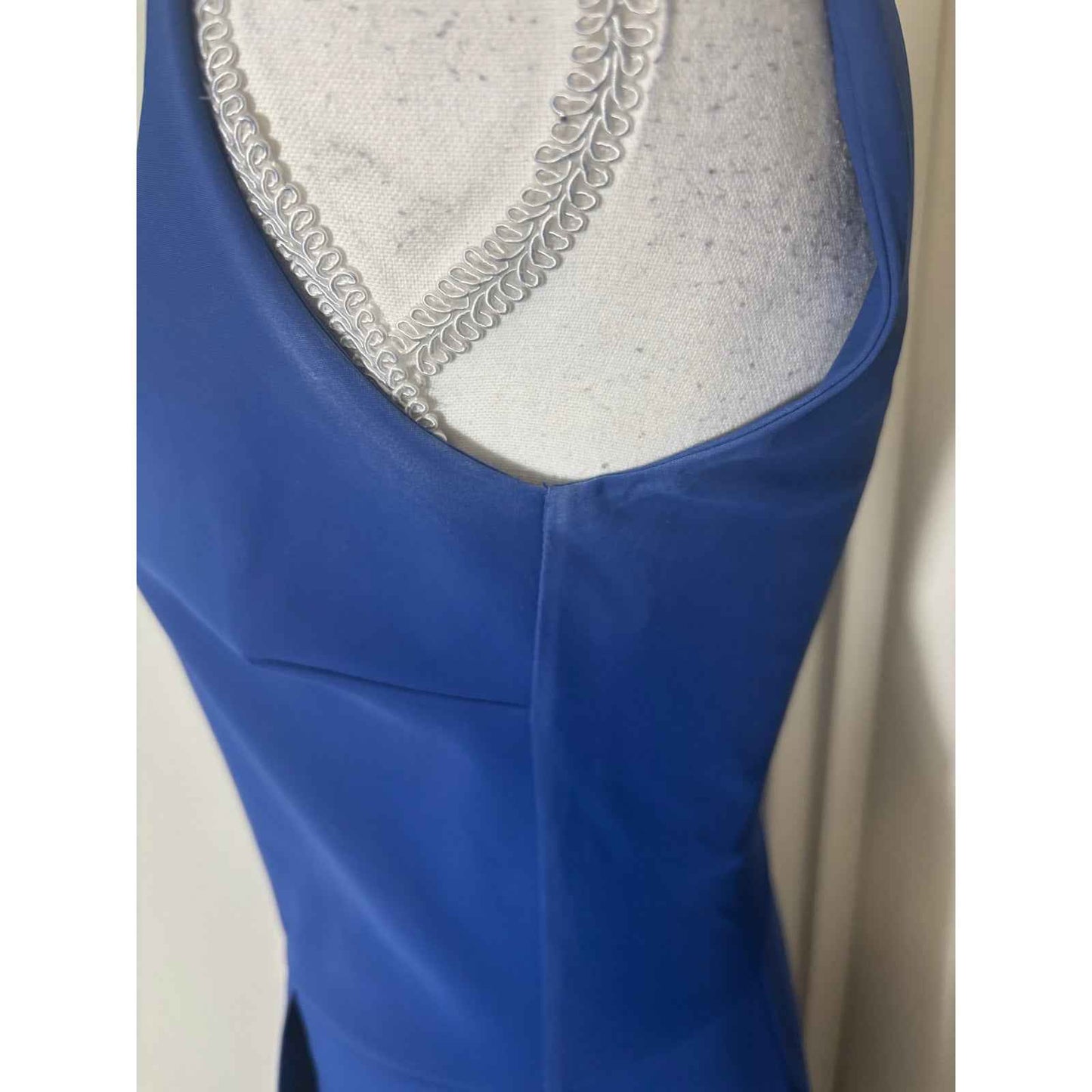 Chiara Boni La Petite Robe Blue Sleeveless Floor Length  Gown Sz 42