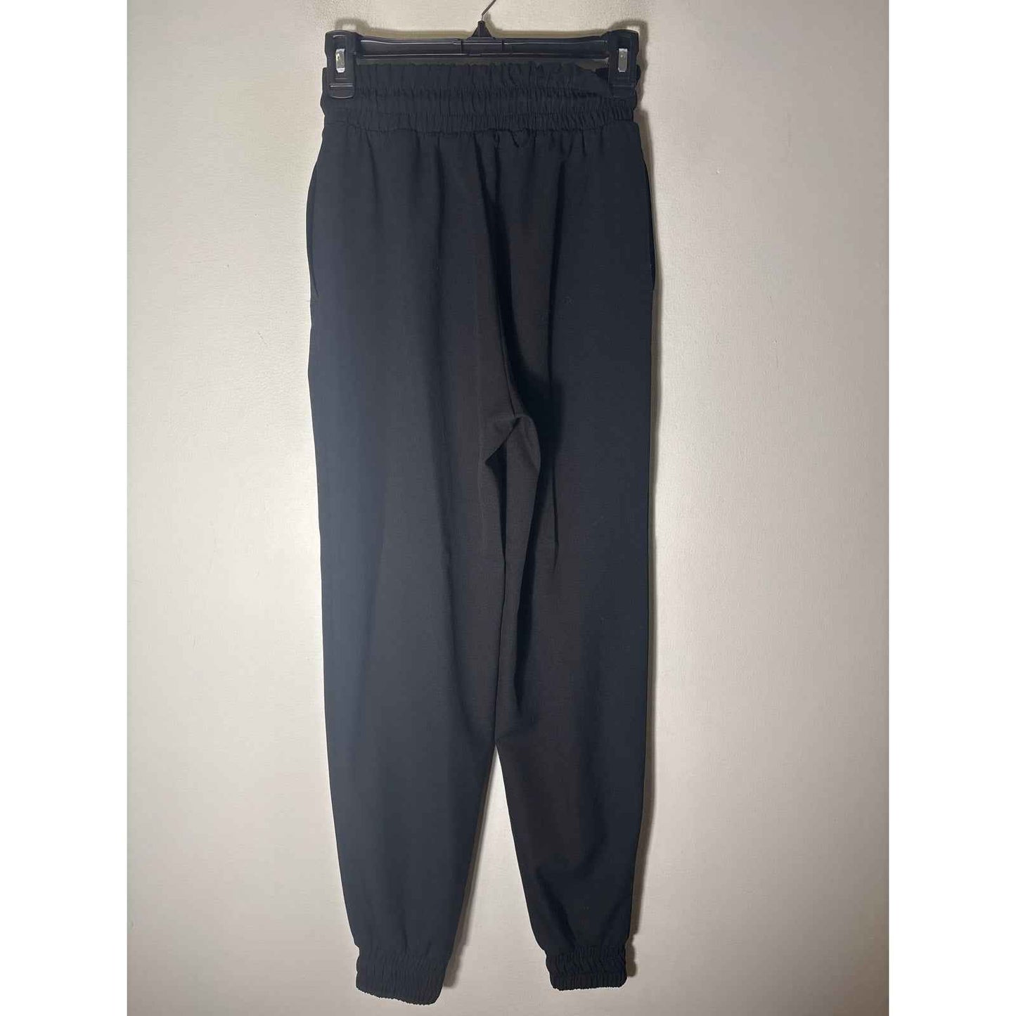 Zara Black Drawstring Highwaisted Joggers Sz Xs