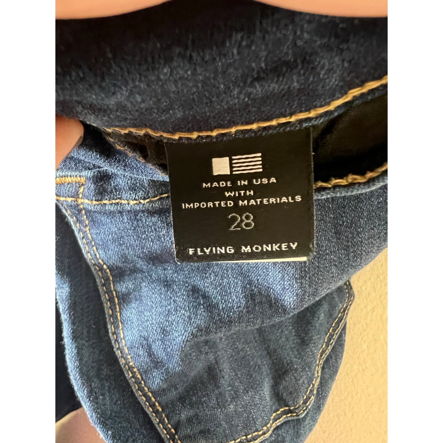 Flying Monkey Skinny Ripped Jeans Sz 28