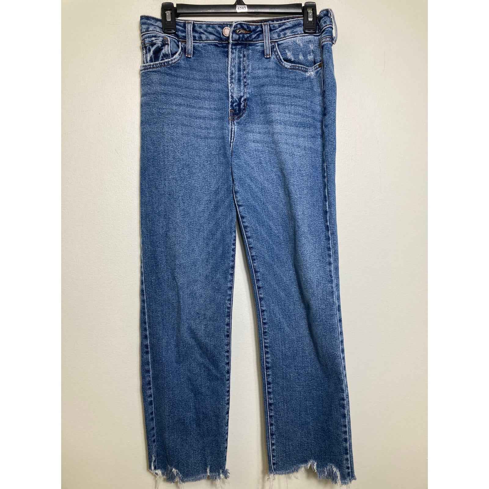 Just Black Blue Denim Straight Leg Jeans Sz 28