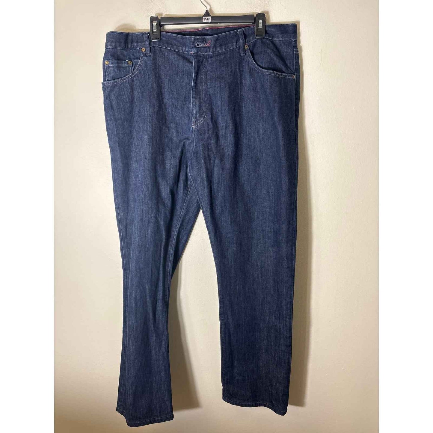 Men's Raleigh Denim Workshop Dark Wash "Jones" Blue Jeans Sz 40x30