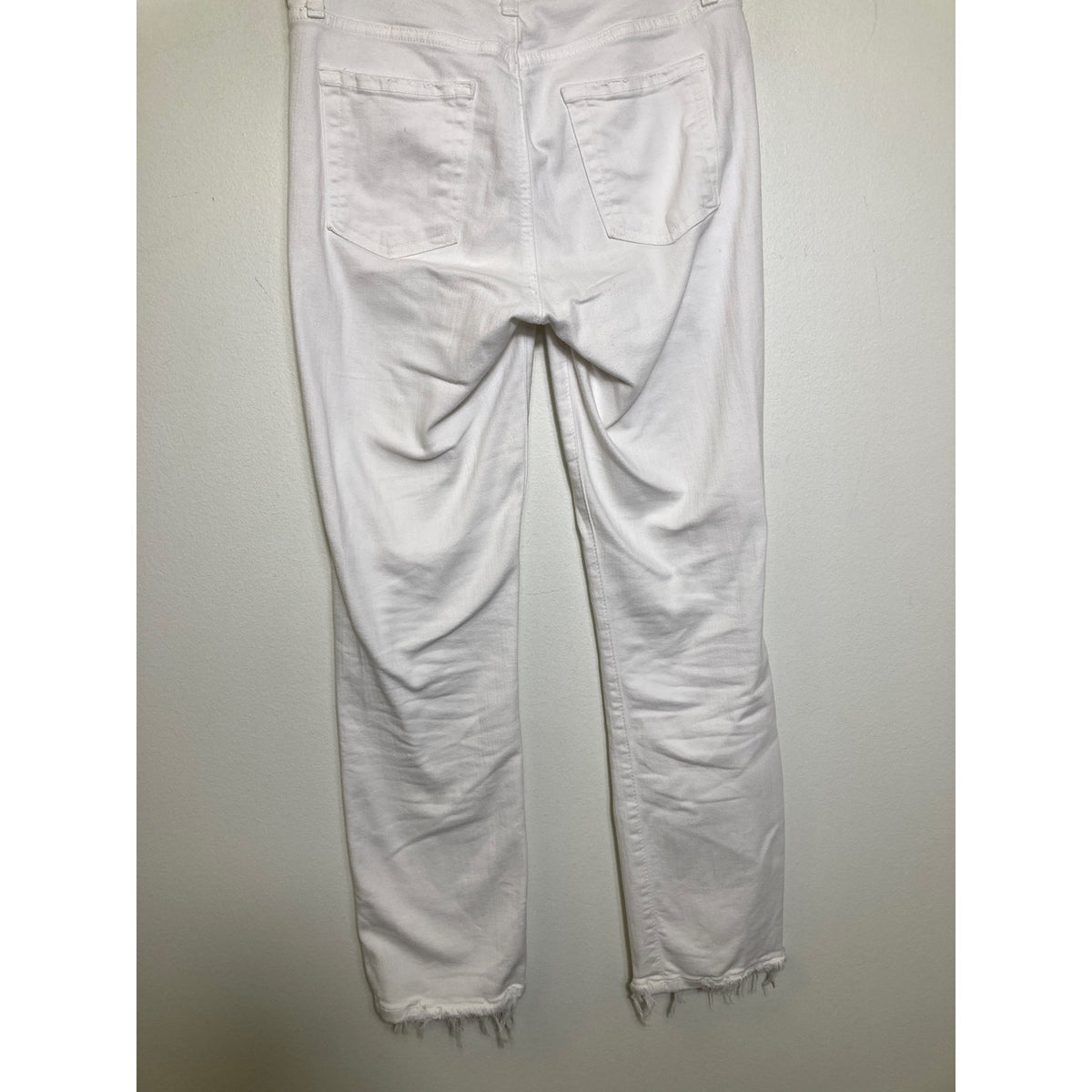 Just Black White Denim Skinny Leg Jeans Sz 27
