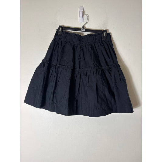 Maeve Navy Tiered Mini Skirt Sz S