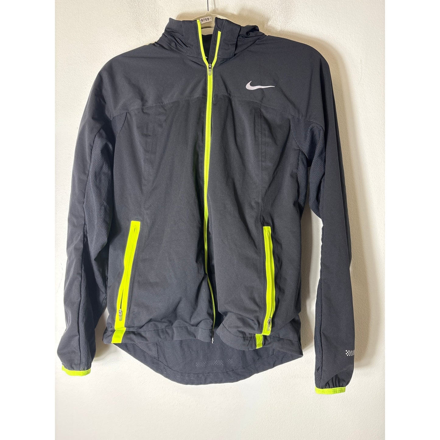 Nike Black Hooded Lightweight Jacket Sz M