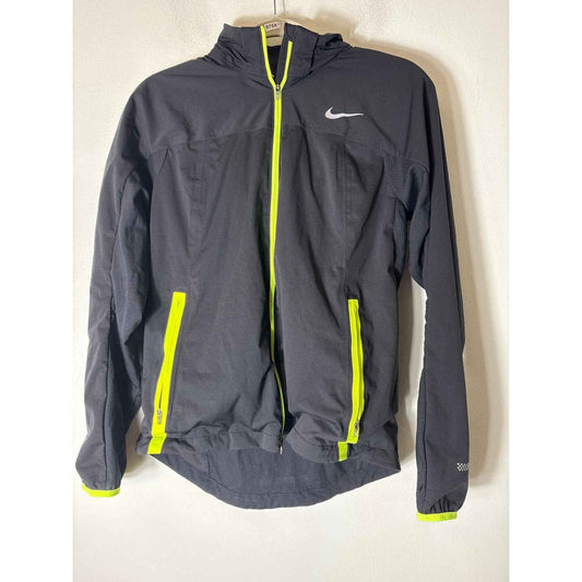 Nike Black Hooded Lightweight Jacket Sz M