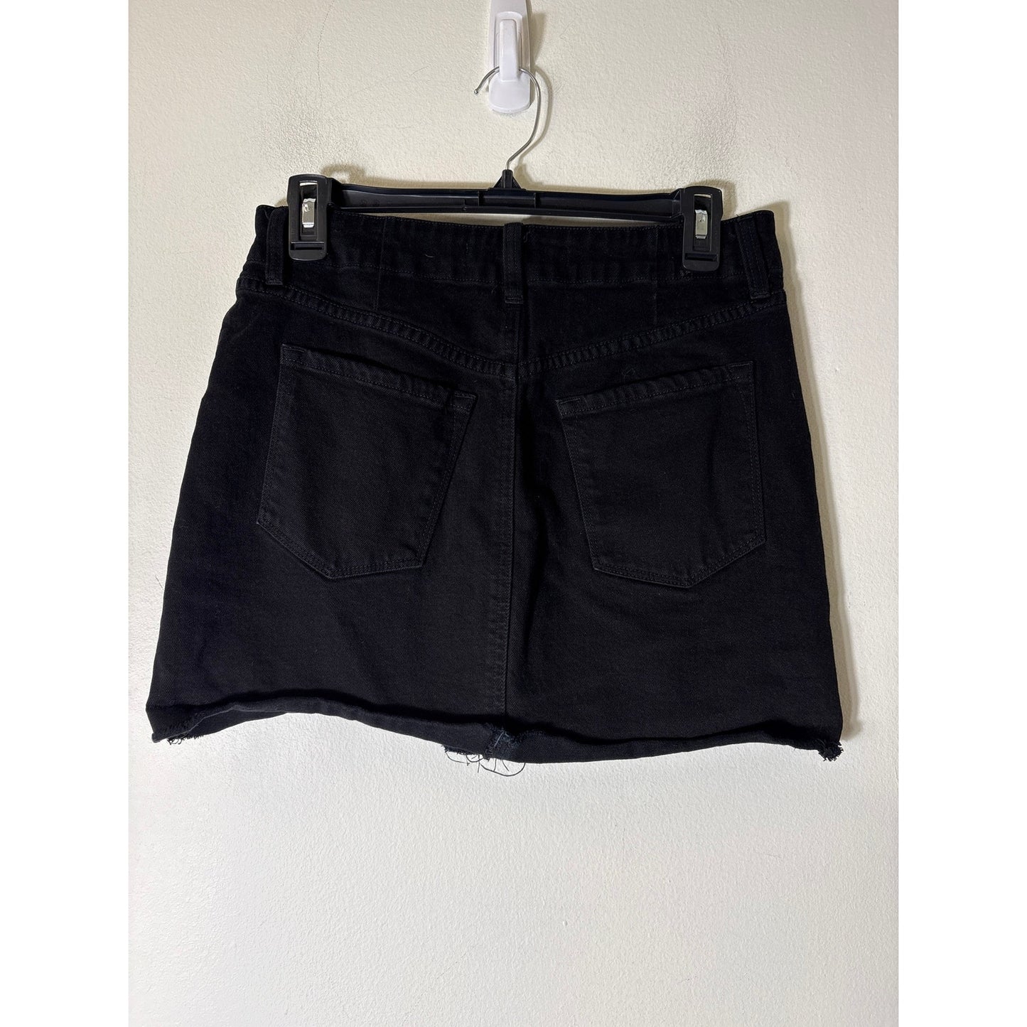 J. Brand Black Moto Mini Skirt Sz S