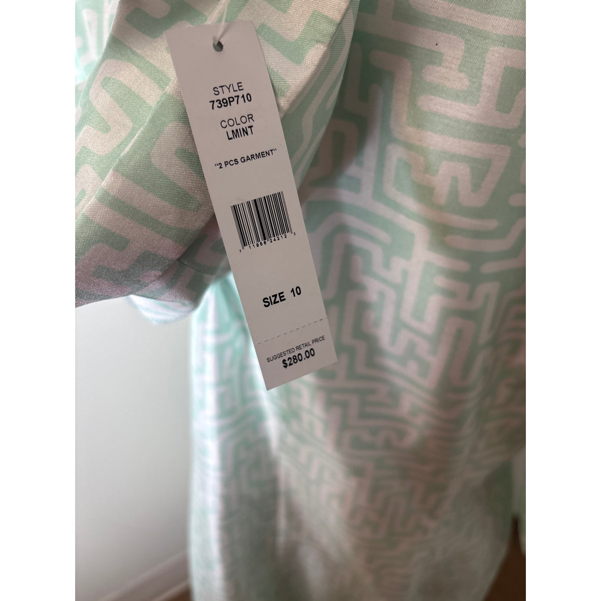 NWT John Meyer SeaGreen and White Dress Coat Sz 10
