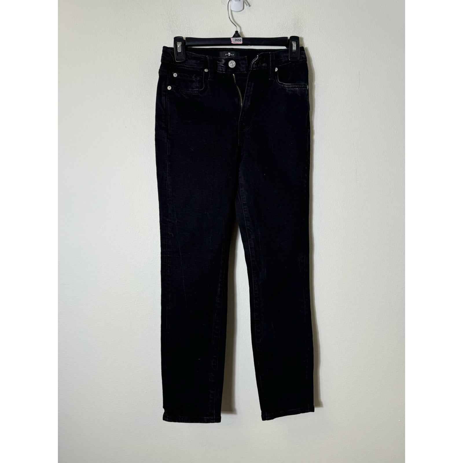 7 for All Mankind Black Jeans Sz 2