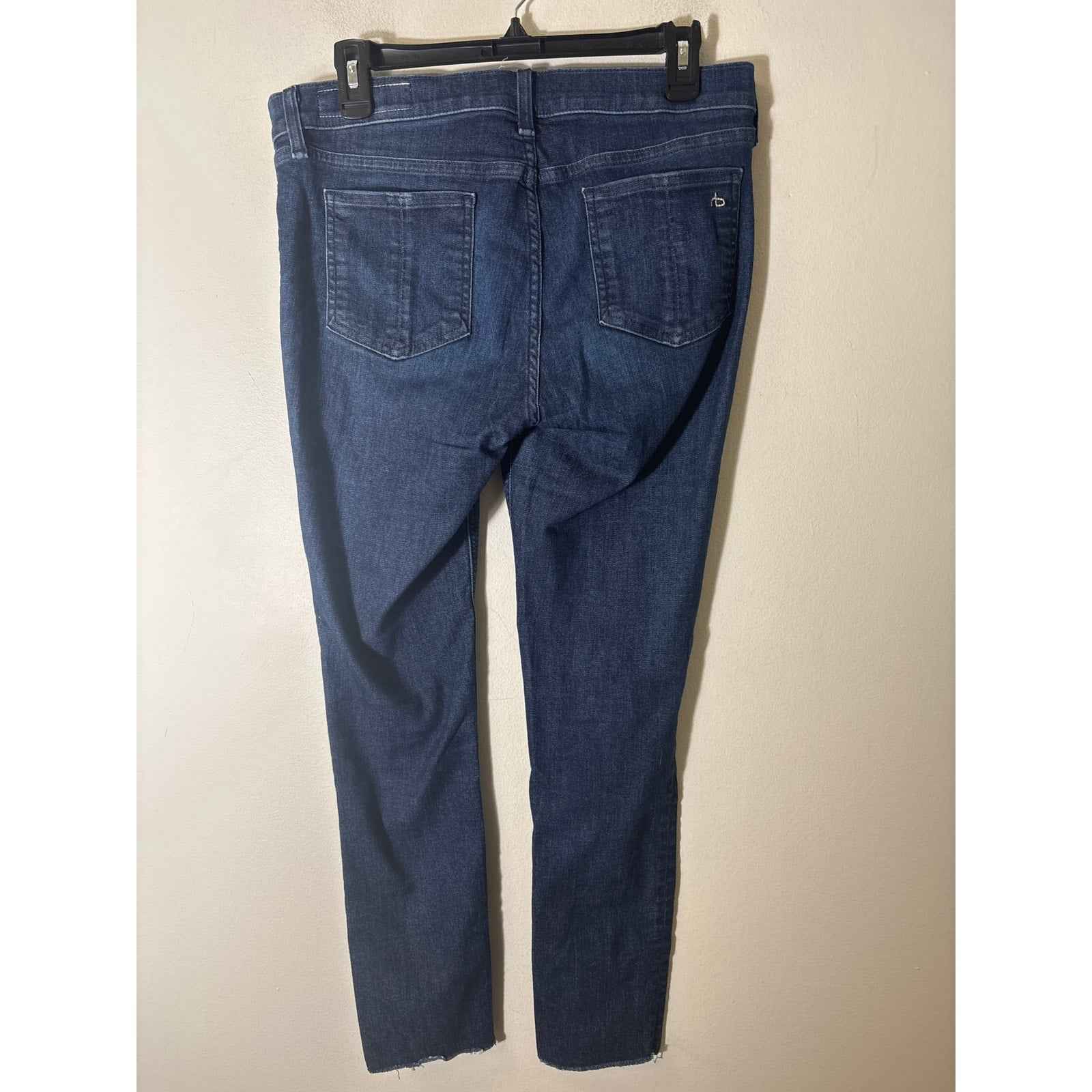 Rag & Bone Dark Wash Skinny Ankle Blue Jean Sz 31