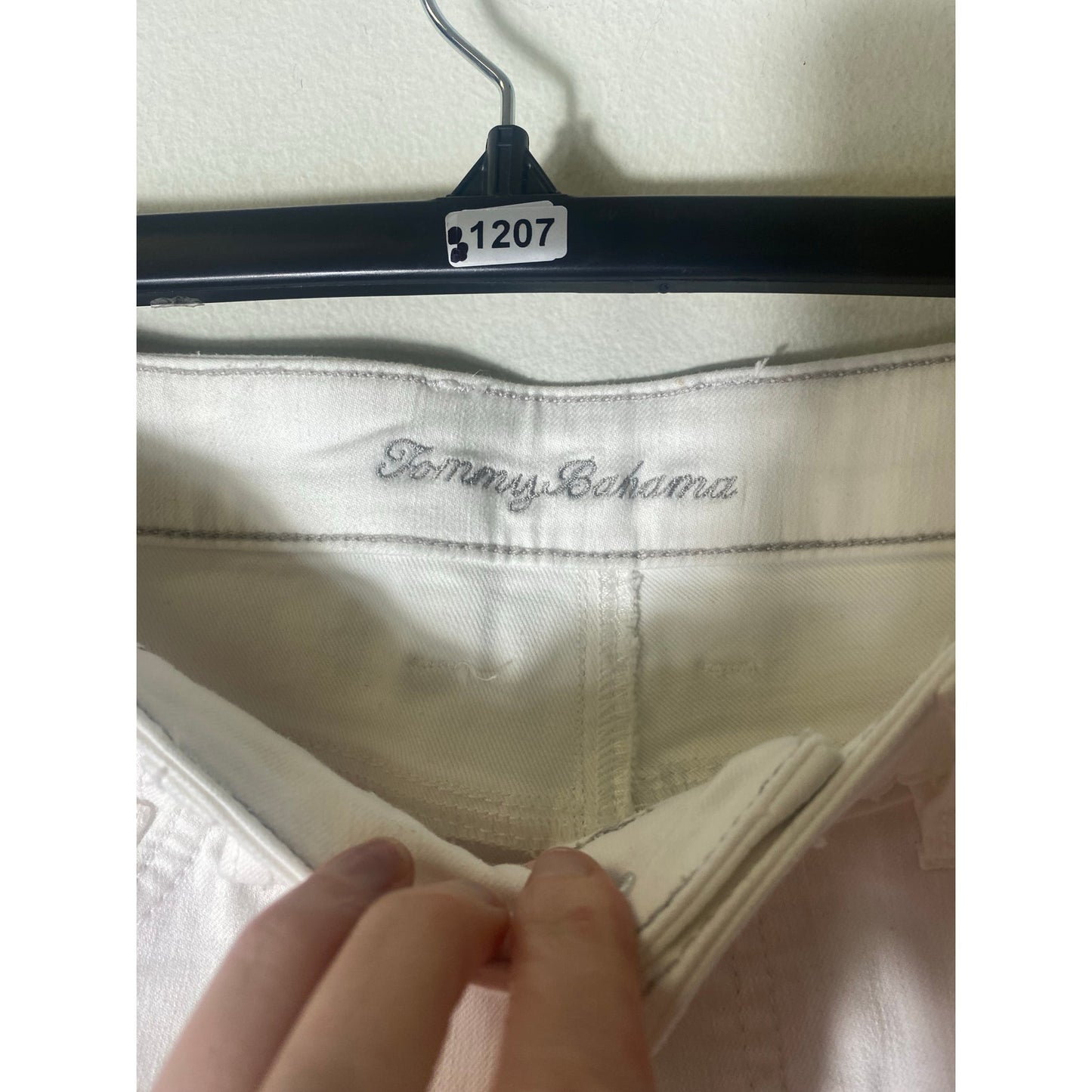 Tommy Bahama White Ella Twill Crop Jeans Sz 4