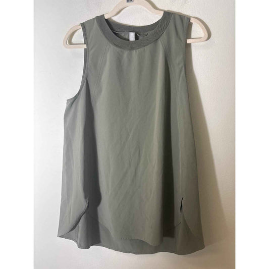 Athleta Army Green Light Weight Sleeveless Top Sz M