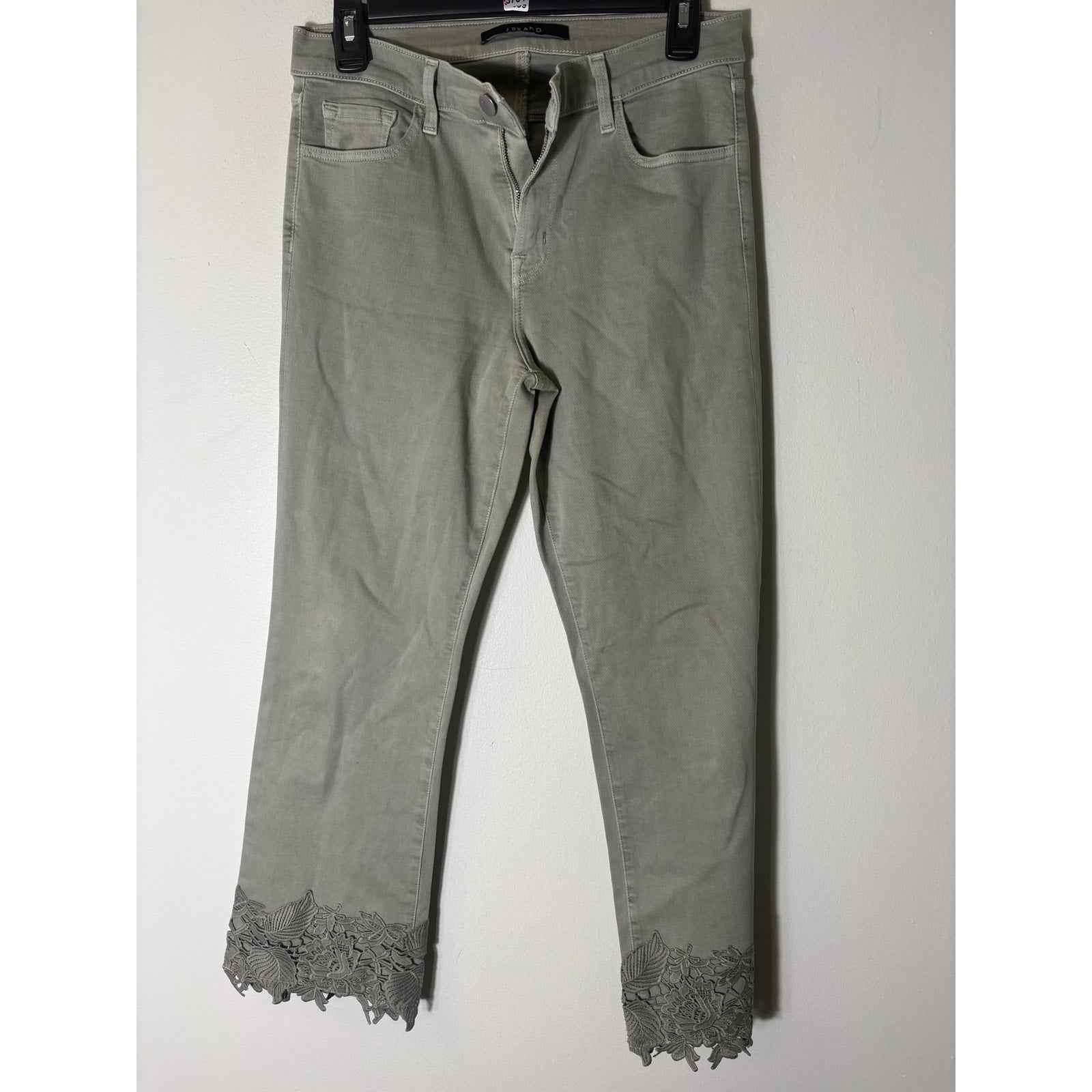 J Brand Mint Green Selena Denim Sz 30