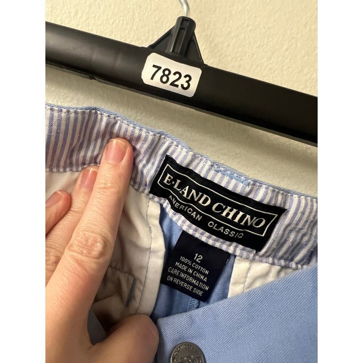 Boys E Land Chino Light Blue Pants Size 12