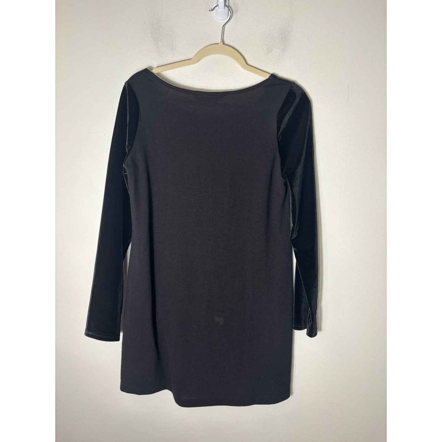 Soft Surroundings Black Velvet Pant and Top Set Sz S