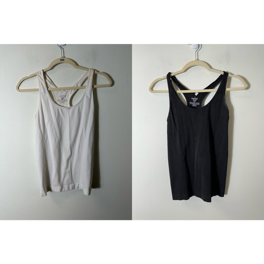 Coobie - Bundle of 2 Racerback Tank Tops - Black & White OS
