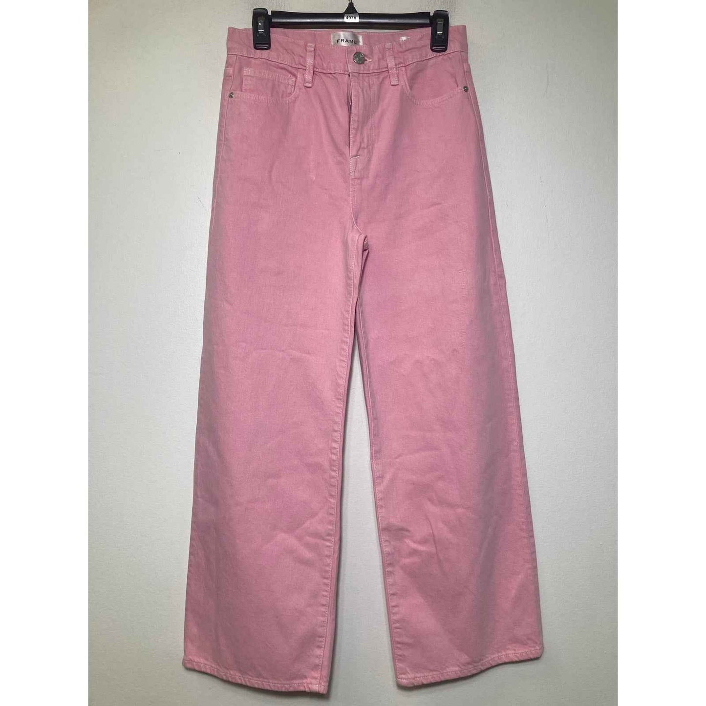 FRAME Pink "Le Jane Wide Leg Crop" Sz 26