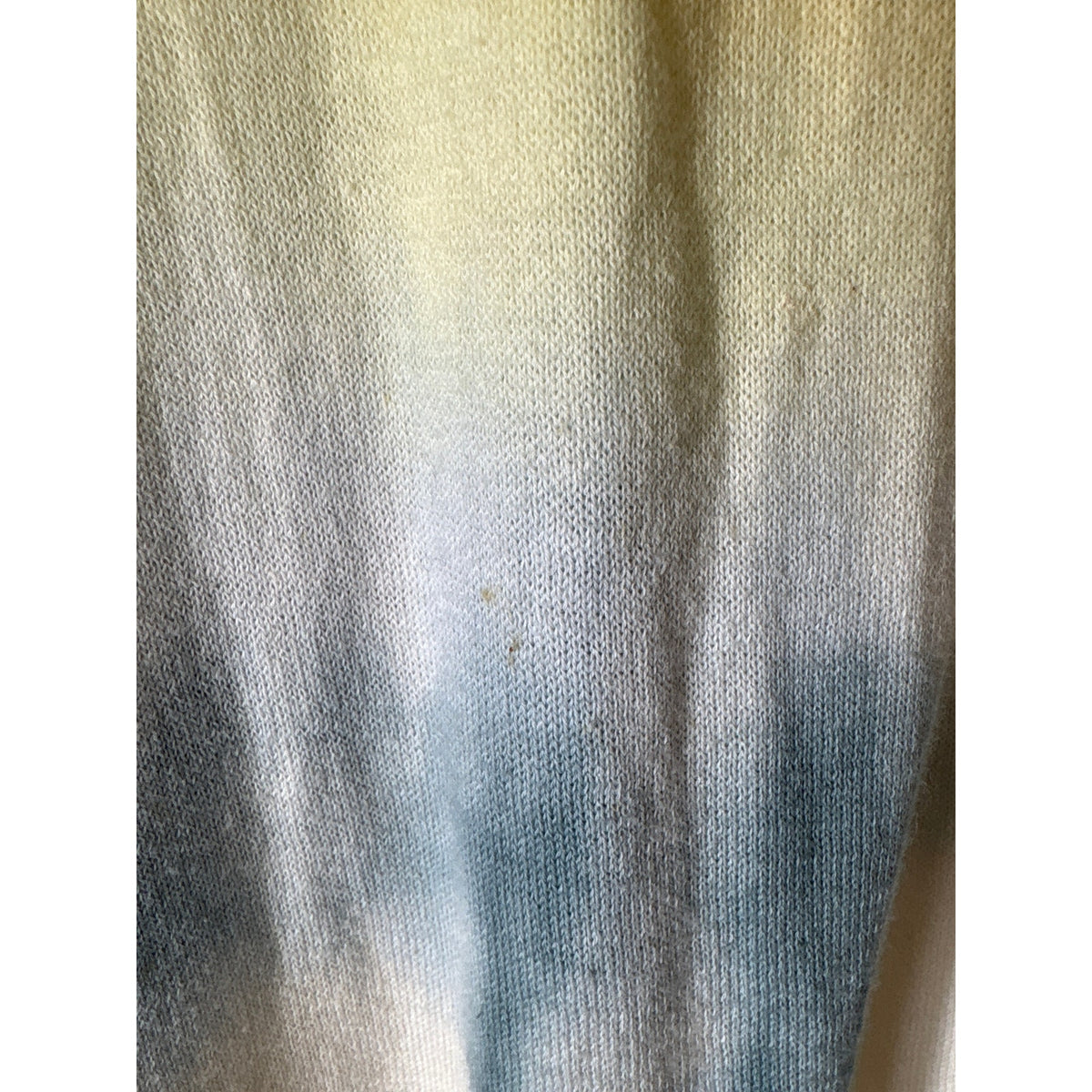 27 Miles Off White Tie Dye Long Sleeve Cotton Knit Sweater Sz L